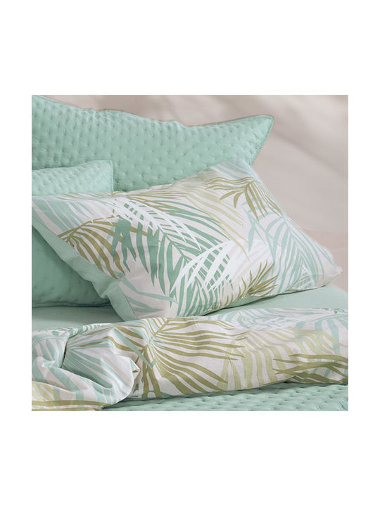 Nef-Nef Homeware Amazon Pillowcase with Envelope Cover Green 52x72cm.