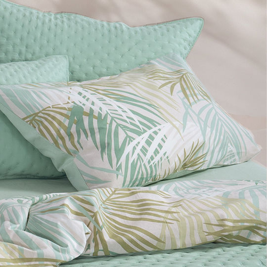 Nef-Nef Homeware Amazon Μαξιλαροθήκη με Φάσα Green 52x72εκ.