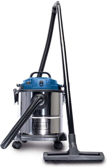 Scheppach Nts20 Σκούπα Υγρών / Στερεών 1200W με Ανοξείδωτο Κάδο 20lt