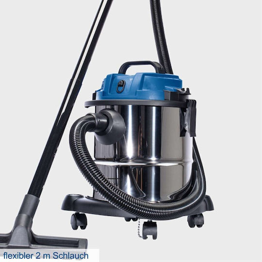 Scheppach Nts20 Σκούπα Υγρών / Στερεών 1200W με Ανοξείδωτο Κάδο 20lt