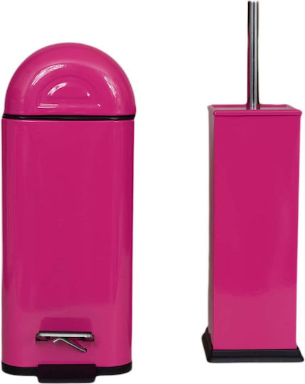 Eurocasa 2141, 2143 Metallic Toilet Brush and Basket Set 5lt Eurocasa 2141, 2143 Metallic Toilet Brush and Basket Set 5lt