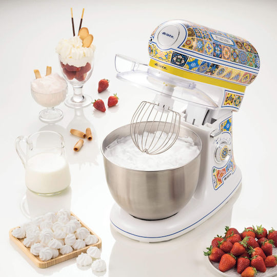 Ariete Positano Stand Mixer 2400W with Stainless Mixing Bowl 5.5lt