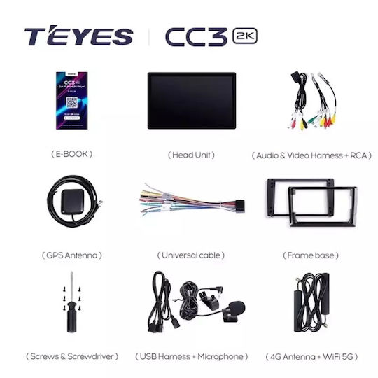 Teyes Sistem Audio Auto pentru Honda Claritate Skoda Rapid Dodge Călătorie (Bluetooth/USB/WiFi/GPS/Apple-Carplay/Android-Auto) cu Ecran Tactil 10"