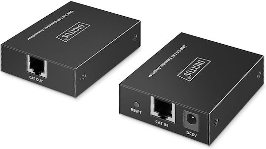 Digitus Usb Hub Extender Da-73120 4 X Ports Usb-a 2.0 150m Use Cat 6 Higher Black