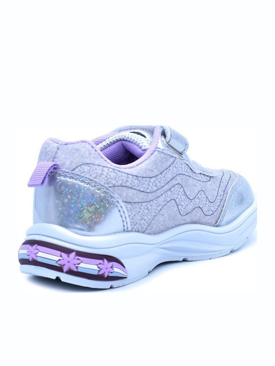 Kids Sneakers with Lights Silver