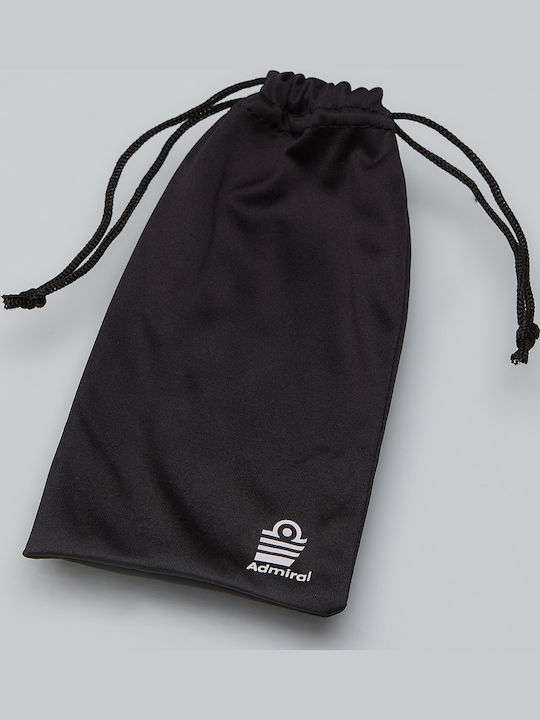 Admiral Unisex Γυαλιά Ηλίου με Μαύρο Κοκκάλινο Σκελετό και Πορτοκαλί Polarized Καθρέφτη Φακό