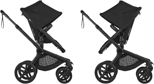 Bugaboo Fox 5 Renew Adjustable 2 in 1 Baby Stroller Suitable for Newborn Black/Dark Cherry