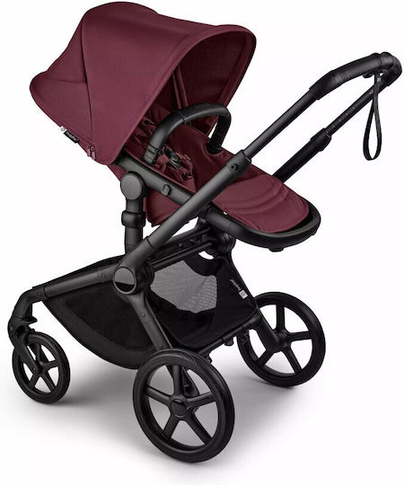 Bugaboo Fox 5 Renew Adjustable 2 in 1 Baby Stroller Suitable for Newborn Black/Dark Cherry