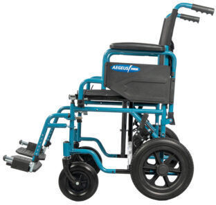 Mobiak Aegeus Wheelchair 12" Folding Simple Type 43cm 0815006 Blue