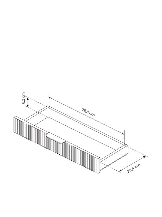 Lante Console From Wood & Metal White L100xW38xH78cm