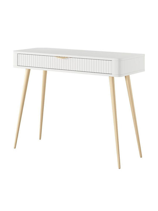 Lante Console From Wood & Metal White L100xW38xH78cm