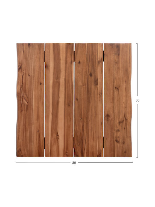 HomeMarkt Επιφάνεια Τραπεζιού από Μασίφ Ξύλο 80x80x3.5cm HM6300.01 HomeMarkt Επιφάνεια Τραπεζιού από Μασίφ Ξύλο 80x80x3.5cm HM6300.01