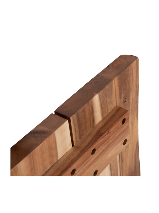 HomeMarkt Square Table Surface made of Solid Wood Acacia 80x80x3.5cm HM6300.01 1pcs