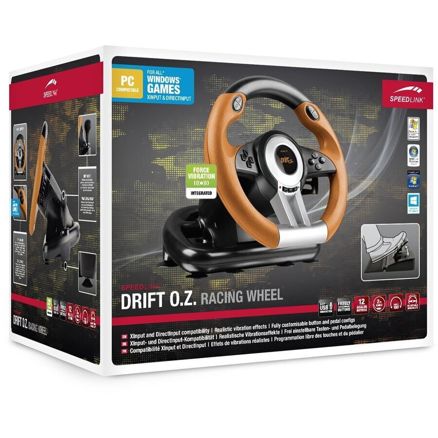 SpeedLink Drift O.Z. Racing Wheel Volan cu Schimbător de Viteze și