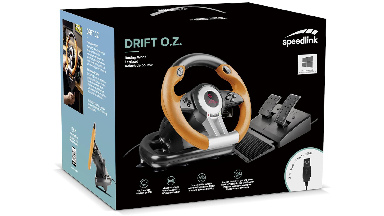 SpeedLink Drift O.Z. Racing Wheel Volan cu Schimbător de Viteze și