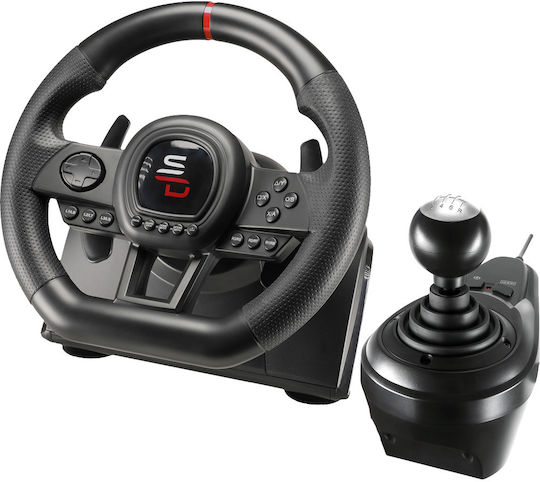 Subsonic GS 650-X Τιμονιέρα με Μοχλό Ταχυτήτων και Πετάλια για PC / PS4 / XBOX One με 270° Περιστροφής
