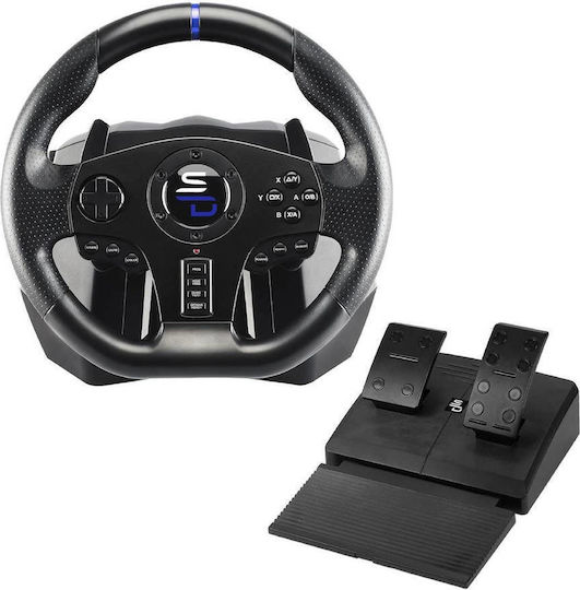 Subsonic Superdrive Pro Sport SV750 Steering Wheel with Pedals for PC / PS4 / XBOX One / Xbox Series X/S with 270 Degrees of Rotation