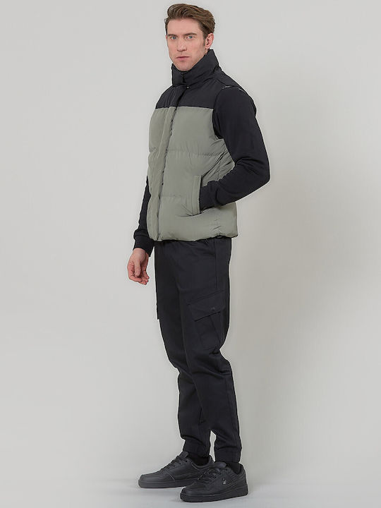Sleeveless Jacket Khaki