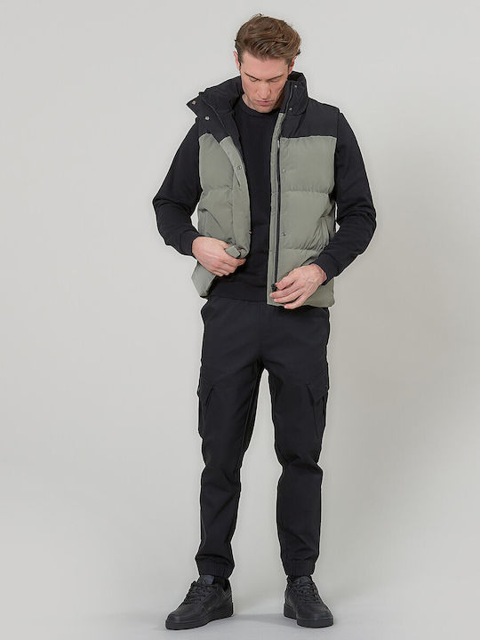 Sleeveless Jacket Khaki
