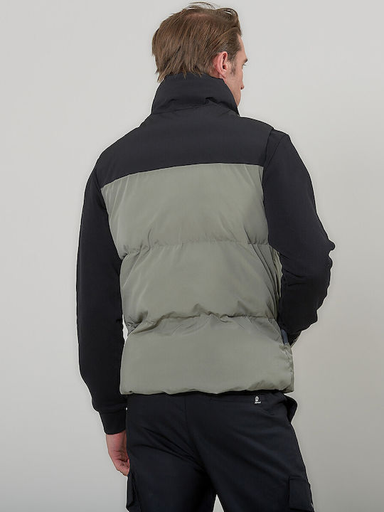 Sleeveless Jacket Khaki