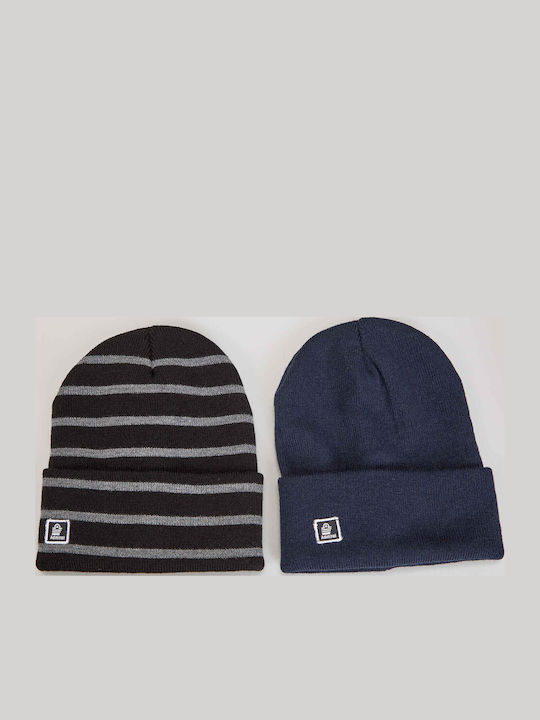 Beanie Unisex Beanie Gestrickt in Blau Farbe