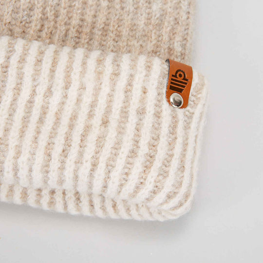 Beanie Unisex Căciulă Tricotat în culoarea Bej