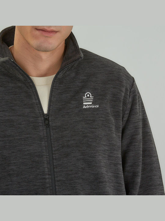 Men's Fleece Cardigan Black