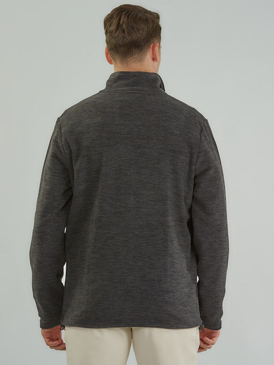 Men's Fleece Cardigan Black