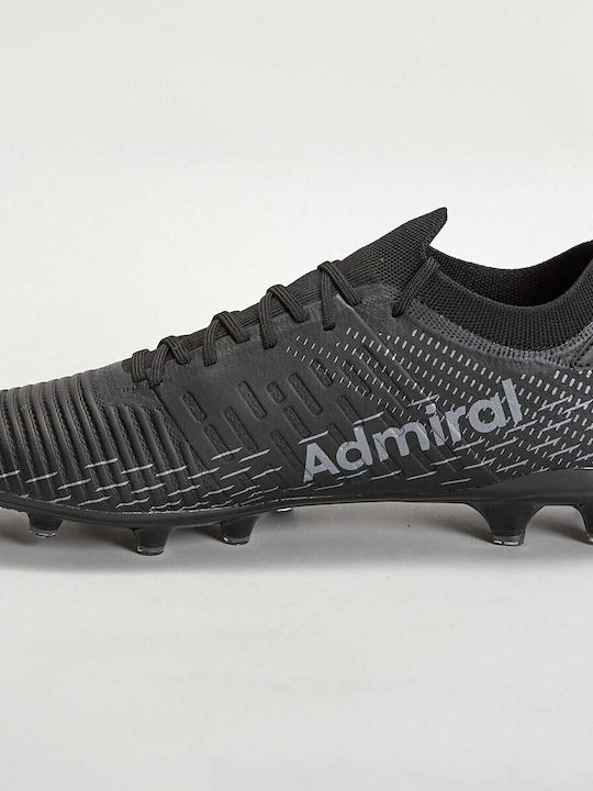 Admiral Football Shoes with Cleats Black