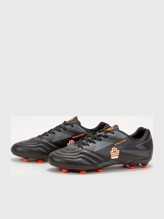 Admiral Football Shoes with Molded Cleats Black
