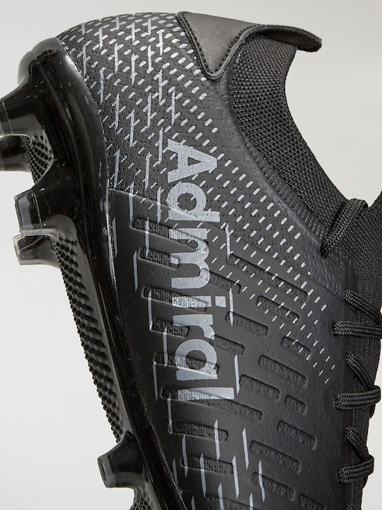 Admiral Football Shoes with Cleats Black