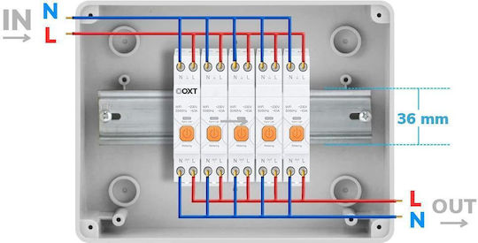 Oxt Intelligent Controller Ρελέ Ράγας 63A