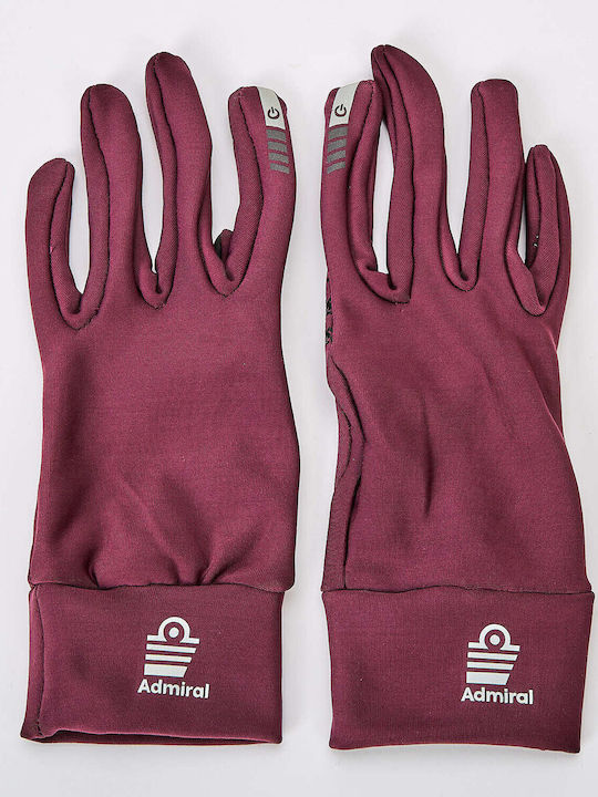 Unisex Fleece Touch Gloves Burgundy