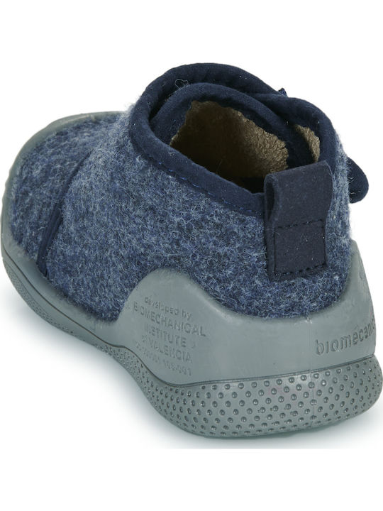 Kinderhausschuhe Stiefel Blau
