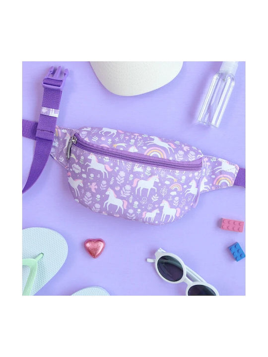 A Little Lovely Company Kids Waist Bag Lilac 23cmx13cmx5cmcm