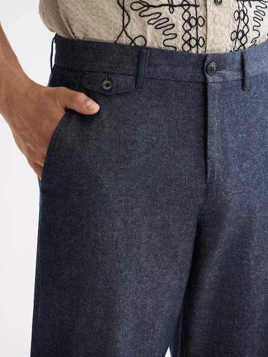 Otis Trousers Chino in Straight Line Blue