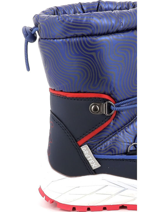 Kids Snow Boots with Velcro Blue