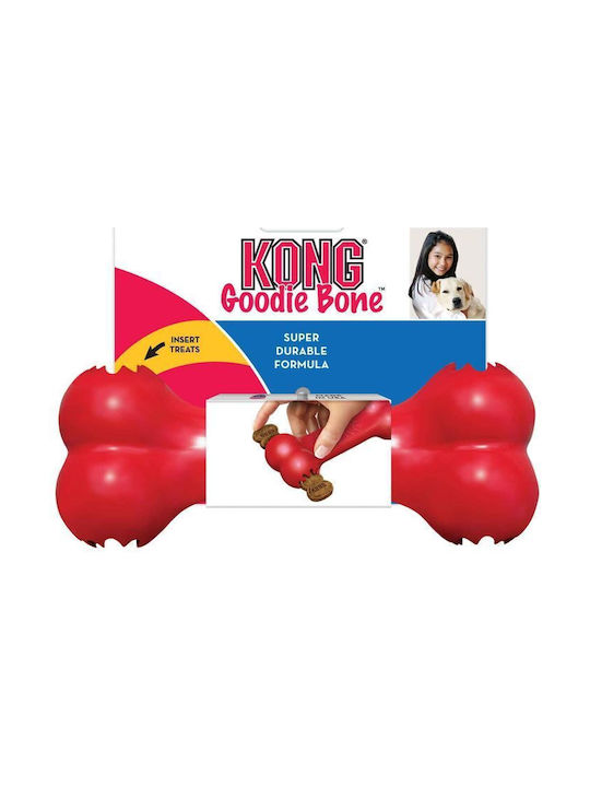 Kong Goodie Bone Toy Dog Chewable made of Rubber Medium 18εκ. Red 1pcs