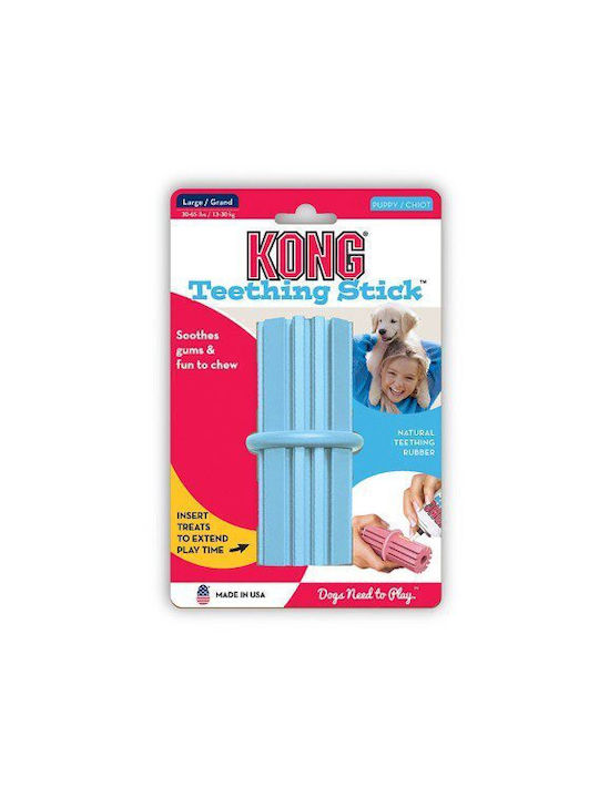 Kong Puppy Teething Stick Παιχνίδι για Κουτάβι Μασητικό από Καουτσούκ Large 14εκ. Γαλάζιο 1τμχ