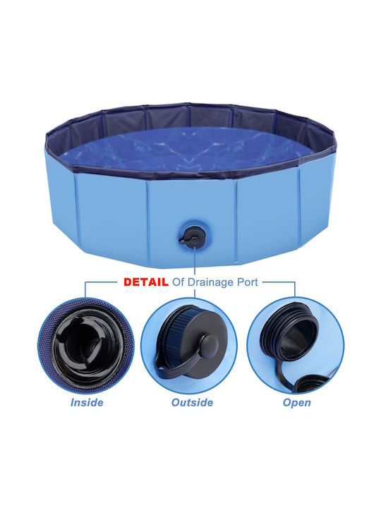 Animal Dog Pool 80εκ. Blue 1pcs