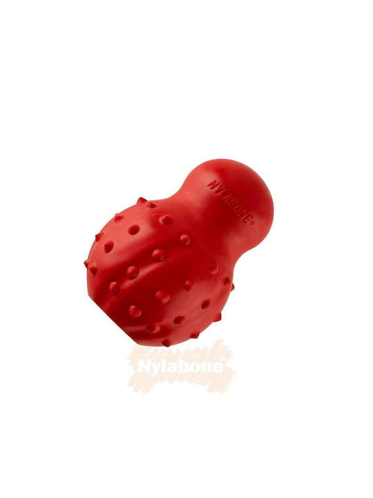 Nylabone Strong Cone Bone Toy Dog Chewable with Flavor Bacon Small Red 1pcs