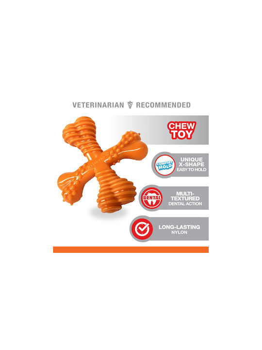 Nylabone Dura "X" Beef Παιχνίδι Κόκκαλο Σκύλου Μασητικό με Γεύση Βοδινό Large Μπλε 1τμχ