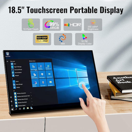 Prechen X001Y3P0DR IPS HDR Touch Tragbarer Monitor 18.5" FHD 1920x1080