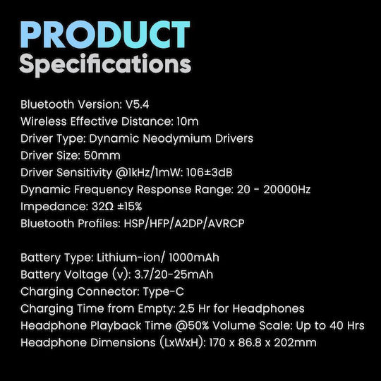 Armaggeddon Orion 7 Sierra Wireless Over Ear Gaming Headset with Connection Bluetooth