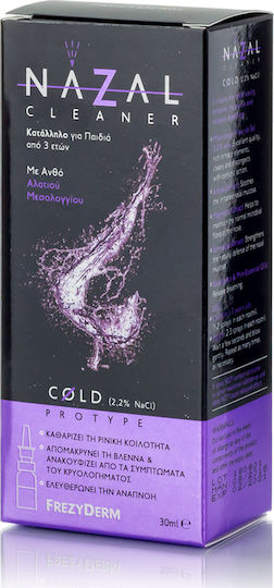 Frezyderm Nazal Cleaner Cold (2.2% NaCl) από 6 Ετών Ρινικό Σπρέι με Θαλασσινό Νερό για Όλη την Οικογένεια 30ml
