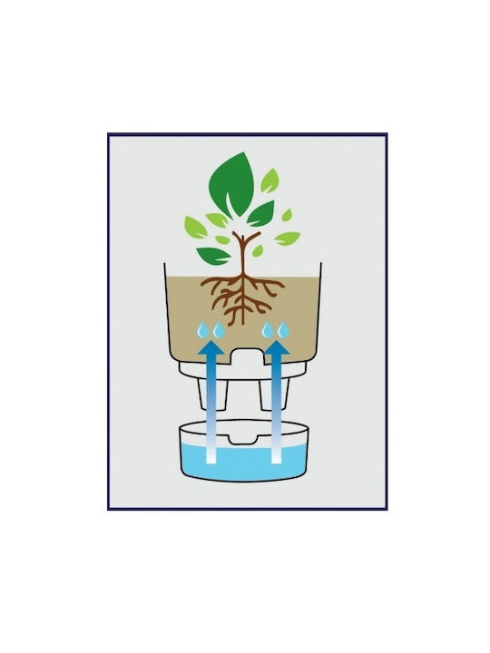 Flower Pot Vita 4lt-d20x18h Cm-gray Beige