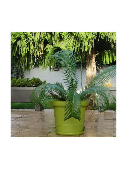 Ghiveci Gea 16l-d35x30 Cm-gri închis