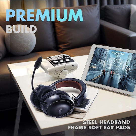 Armaggeddon Orion 7 Dune Ασύρματο Over Ear Gaming Headset με σύνδεση 3.5mm / Bluetooth / USB