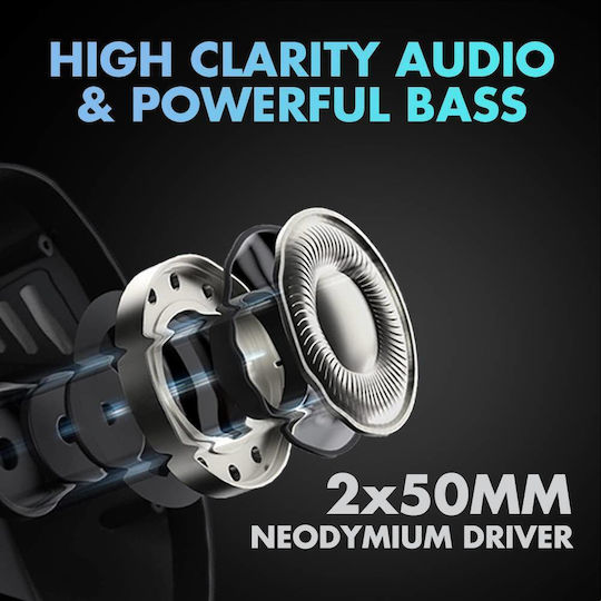 Armaggeddon Orion 7 Dune Ασύρματο Over Ear Gaming Headset με σύνδεση 3.5mm / Bluetooth / USB