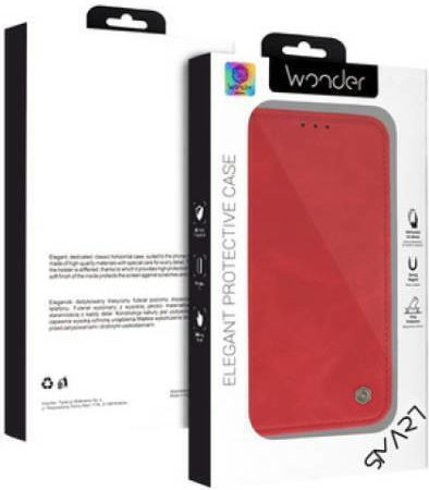 Wonder Wallet Synthetic Leather / Leather Red (Galaxy A56)